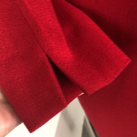 CELINE Pure Wool Red Dress Size 4 - Picture 5 of 14